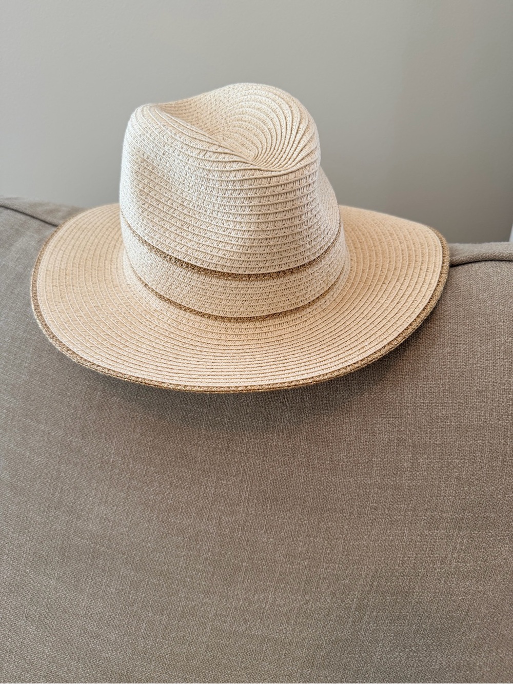 Janie and Jack Tan Straw Sun Hat Girls one  size